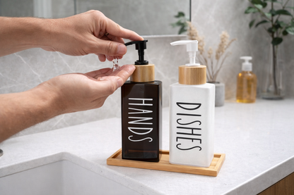 dispensador x 2 para jabon