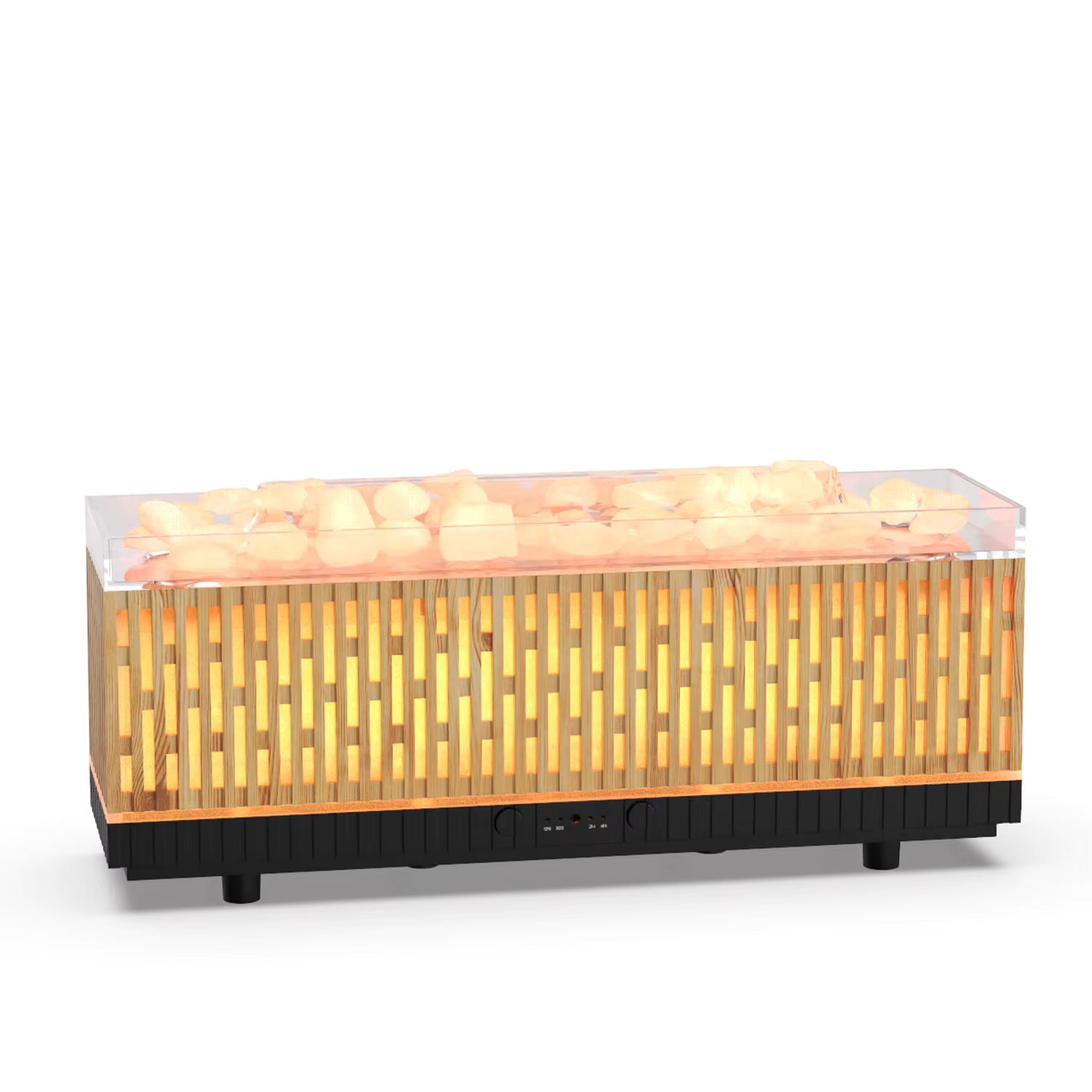 humidificador chimenea con piedras 