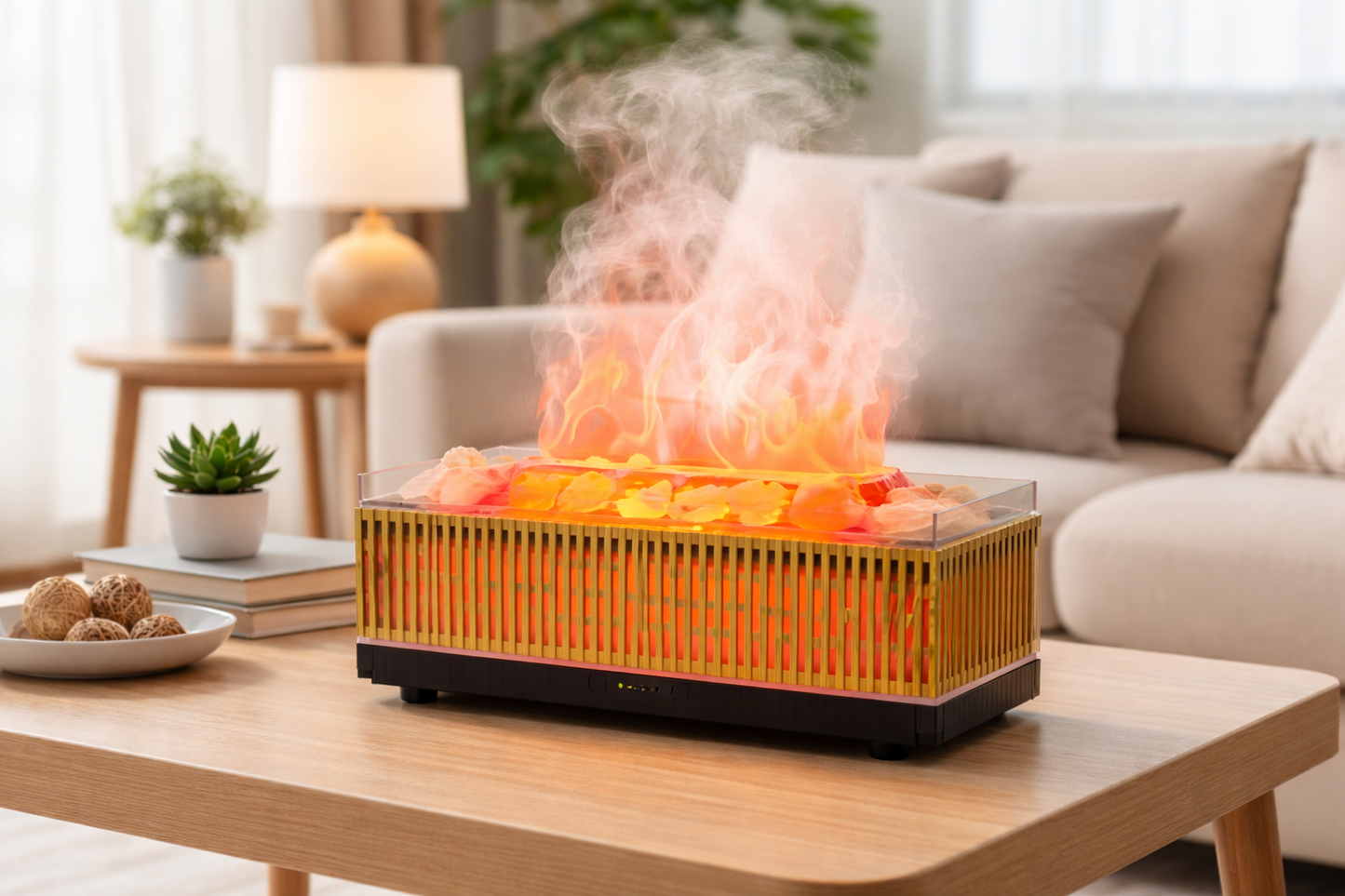 humidificador con piedras 